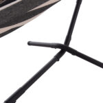 ΑΙΩΡΑ CRAVE HM6304.03 ΑΝΘΡΑΚΙ ΜΕΤΑΛ. ΣΚΕΛΕΤΟΣ--ΜΠΛΕ ΣΚΟΥΡΟ ΠΑΝΙ ΜΕ ΛΕΥΚΗ ΡΙΓΑ 265x93x105Υεκ - Image 5