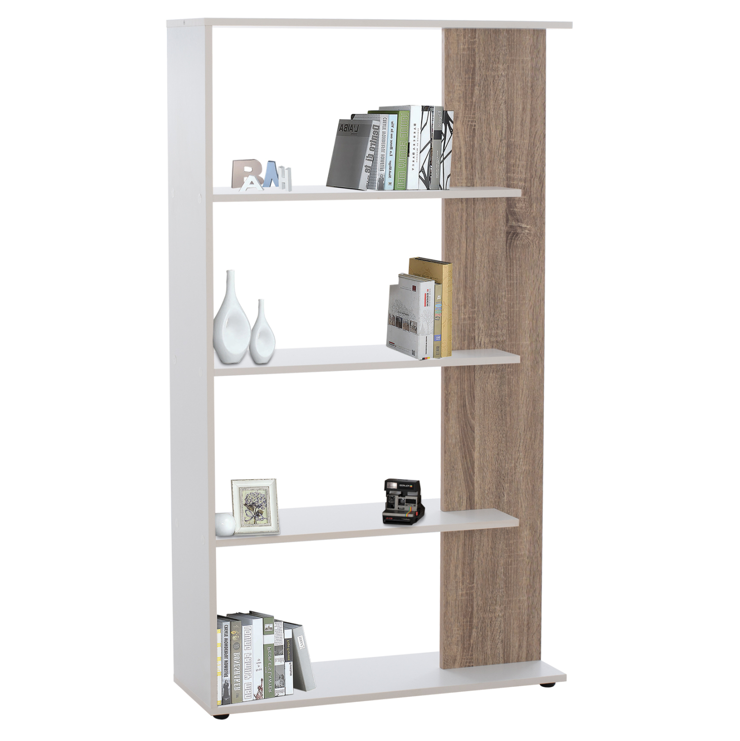 bibliothiki-fb98770-80x23x141-leyko-8 ΒΙΒΛΙΟΘΗΚΗ HARVEY HM8770 80X23X141 ΛΕΥΚΟ - Image 1