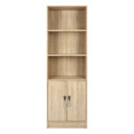 ΒΙΒΛΙΟΘΗΚΗ ΜΕΛΑΜΙΝΗΣ ENSLEY HM2027.03 SONAMA ΜΕ ΧΕΡΟΥΛΙ 60x30x180εκ - Image 3
