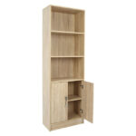 ΒΙΒΛΙΟΘΗΚΗ ΜΕΛΑΜΙΝΗΣ ENSLEY HM2027.03 SONAMA ΜΕ ΧΕΡΟΥΛΙ 60x30x180εκ - Image 4