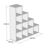 ΒΙΒΛΙΟΘΗΚΗ ΜΕΛΑΜΙΝΗΣ SCALE HM9238.12 SONΟMA 120x30x123,6Υεκ. - Image 2