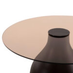 ΒΟΗΘΗΤΙΚΑ ΤΡΑΠΕΖΑΚΙΑ 2ΤΜΧ CHANG HM9668 ΞΥΛΟ MANGO-ΓΥΑΛΙ TOP Φ55x49,5Υ & Φ40x36,5Υεκ. - Image 5