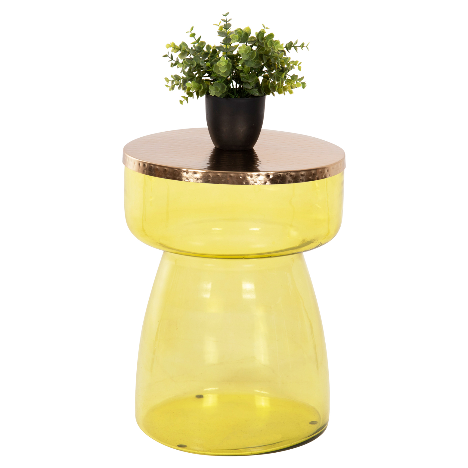 boithitiko-trapezaki-fb99731-gyali-prasi-6 ΒΟΗΘΗΤΙΚΟ ΤΡΑΠΕΖΑΚΙ RANE HM9731 ΓΥΑΛΙ ΠΡΑΣΙΝΩΠΟ-ΧΡΥΣΟ ΜΕΤΑΛΛΟ TOP Φ36x47Υεκ. - Image 1