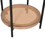 ΒΟΗΘΗΤΙΚΟ ΤΡΑΠΕΖΙ SEITZ HM18031 ΓΥΑΛΙ TOP-ΜΕΤΑΛΛΟ-RATTAN ΣΕ ΦΥΣΙΚΟ Φ50x56Υεκ. - Image 8