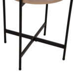 ΒΟΗΘΗΤΙΚΟ ΤΡΑΠΕΖΙ HM9589.03 MDF SONAMA-ΜΑΥΡΗ ΜΕΤΑΛΛΙΚΗ ΒΑΣΗ Φ50x55Υεκ. - Image 6