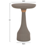 ΒΟΗΘΗΤΙΚΟ ΤΡΑΠΕΖΙ ΓΙΑ ΛΑΜΠΑΤΕΡ TORG HM18170.03 FIBER CEMENT ΓΚΡΙ Φ41x62Υεκ. - Image 2