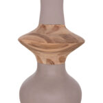 ΔΙΑΚΟΣΜΗΤΙΚΟ ΒΑΖΟ ΔΑΠΕΔΟΥ NEBULA HM4660.05S FIBER CEMENT TAUPE--ΞΥΛΟ ΤΕΑΚ Φ45x115Υεκ - Image 9