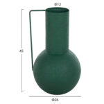 ΔΙΑΚΟΣΜΗΤΙΚΟ BAZO FLAGON HM4260.03 ΜΕΤΑΛΛΟ ΣΕ ΠΡΑΣΙΝΟ Φ26x45Υ εκ. - Image 2