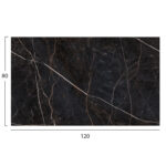 ΕΠΙΦΑΝΕΙΑ ΤΡΑΠΕΖΙΟΥ HPL ΟΡΘΟΓΩΝΙΑ HM5840.34 BLACK MARBLE 120x80εκ. - Image 2