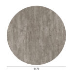 ΕΠΙΦΑΝΕΙΑ ΤΡΑΠΕΖΙΟΥ HPL ΣΤΡΟΓΓΥΛΗ HM5842.37 CONCRETE Φ70εκ. - Image 2