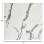 ΕΠΙΦΑΝΕΙΑ ΤΡΑΠΕΖΙΟΥ HPL ΤΕΤΡΑΓΩΝΗ HM5837.31 WHITE MARBLE 60x60εκ. - Image 2