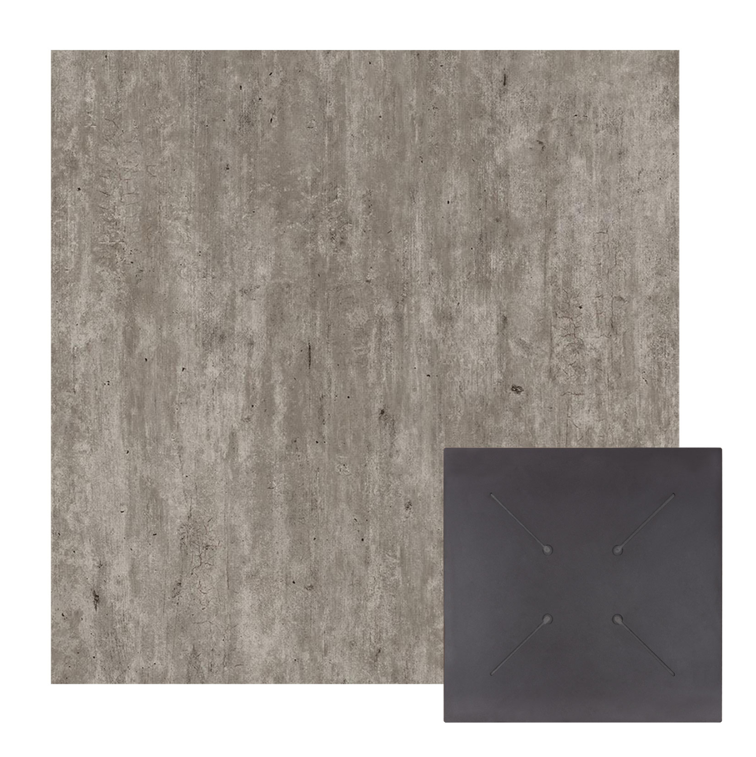 epifaneia-trapezioy-hpl-tetragoni-fb9583-7 ΕΠΙΦΑΝΕΙΑ ΤΡΑΠΕΖΙΟΥ HPL ΤΕΤΡΑΓΩΝΗ HM5839.37 CONCRETE 80x80εκ. - Image 1