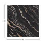 ΕΠΙΦΑΝΕΙΑ ΤΡΑΠΕΖΙΟΥ WERZALIT 80Χ80Χ3.5εκ. BLACK GOLD MARBLE HM5231.15 - Image 2