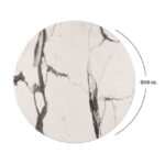 ΕΠΙΦΑΝΕΙΑ ΤΡΑΠΕΖΙΟΥ WERZALIT Φ60Χ2.5εκ. MARBLE WHITE-GREY 5657 HM5227.11 - Image 2