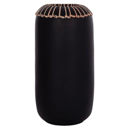 ΕΠΙΤΡΑΠΕΖΙΟ ΔΙΑΚΟΣΜΗΤΙΚΟ ΒΑΖΟ LENNOX HM4675.01S TΕΡΑΚΟΤΑ ΣΕ ΜΑΥΡΟ--Φ18x33Υεκ.