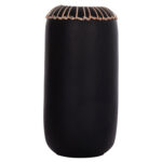 ΕΠΙΤΡΑΠΕΖΙΟ ΔΙΑΚΟΣΜΗΤΙΚΟ ΒΑΖΟ LENNOX HM4675.01S TΕΡΑΚΟΤΑ ΣΕ ΜΑΥΡΟ--Φ18x33Υεκ. - Image 3