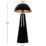 ΕΠΙΤΡΑΠΕΖΙΟ ΦΩΤΙΣΤΙΚΟ SMUSH HM4258.04 ΜΕΤΑΛΛΟ ΣΕ ΜΑΥΡΟ-ΡΥΘΜΙΖΟΜΕΝΟ ΚΑΠΕΛΟ Φ32,5x69Υεκ. - Image 2
