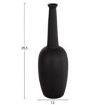 ΕΠΙΤΡΑΠΕΖΙΟ ΚΕΡΑΜΙΚΟ ΔΙΑΚΟΣΜΗΤΙΚΟ ELENDIL HM4591.02 ΜΑΥΡΟ ΜΑΤ Φ12x39.5Υεκ - Image 2