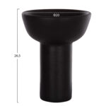 ΕΠΙΤΡΑΠΕΖΙΟ ΚΕΡΑΜΙΚΟ ΔΙΑΚΟΣΜΗΤΙΚΟ ELENDIL HM4603.02 ΜΑΥΡΟ ΜΑΤ Φ20x26.5Υεκ - Image 2