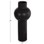 ΕΠΙΤΡΑΠΕΖΙΟ ΚΕΡΑΜΙΚΟ ΔΙΑΚΟΣΜΗΤΙΚΟ SCEPTER HM4604.02 ΜΑΥΡΟ ΜΑΤ Φ17x39Υεκ - Image 2