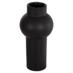 ΕΠΙΤΡΑΠΕΖΙΟ ΚΕΡΑΜΙΚΟ ΔΙΑΚΟΣΜΗΤΙΚΟ SCEPTER HM4605.02 ΜΑΥΡΟ ΜΑΤ Φ15x30Υ εκ.