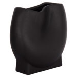 ΕΠΙΤΡΑΠΕΖΙΟ ΚΕΡΑΜΙΚΟ ΔΙΑΚΟΣΜΗΤΙΚΟ GLAZE HM4610.02 ΜΑΥΡΟ ΜΑΤ 26x14x25Υεκ