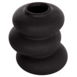 ΕΠΙΤΡΑΠΕΖΙΟ ΚΕΡΑΜΙΚΟ ΔΙΑΚΟΣΜΗΤΙΚΟ ROOK HM4628.02 ΜΑΥΡΟ ΜΑΤ Φ14x19Υεκ - Image 3