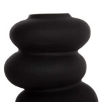 ΕΠΙΤΡΑΠΕΖΙΟ ΚΕΡΑΜΙΚΟ ΔΙΑΚΟΣΜΗΤΙΚΟ ROOK HM4628.02 ΜΑΥΡΟ ΜΑΤ Φ14x19Υεκ - Image 5