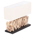 ΕΠΙΤΡΑΠΕΖΙΟ ΟΡΘΟΓΩΝΙΟ ΦΩΤΙΣΤΙΚΟ TWIGGY HM4434 DRIFTWOOD & ΛΕΥΚΟ ΚΑΠΕΛΟ 56x16.5x43Υεκ. - Image 5