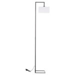 ΦΩΤΙΣΤΙΚΟ ΔΑΠΕΔΟΥ BRANS HM7532.11 ΜΕΤΑΛΛΟ ΜΑΥΡΟ--PVC ΛΕΥΚΟ ΚΑΠΕΛΟ 25x33x170Υεκ. - Image 3
