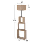ΦΩΤΙΣΤΙΚΟ ΔΑΠΕΔΟΥ MDF ΣΟΝΑΜΑ-ΜΠΕΖ ΚΑΠΕΛΟ HM7608.03 Φ38x140Υεκ. - Image 2