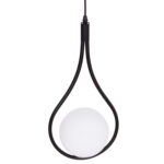 ΦΩΤΙΣΤΙΚΟ ΟΡΟΦΗΣ DROPLET HM7503.11 ΜΕΤΑΛΛΟ ΣΕ ΜΑΥΡΟ-ΛΕΥΚΟΣ ΓΛΟΜΠΟΣ 23,5x12x147Υεκ. - Image 4