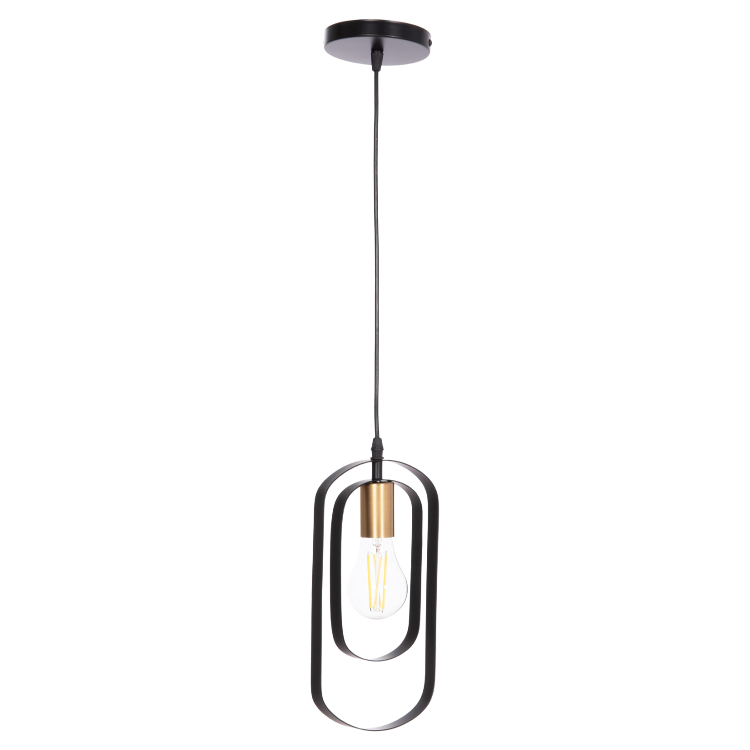 fotistiko-orofis-kremasto-fb9753711-mayr-8 ΦΩΤΙΣΤΙΚΟ ΟΡΟΦΗΣ ΚΡΕΜΑΣΤΟ BIUT HM7537.11 ΜΑΥΡΟ ΜΕΤΑΛΛΟ-ΧΡΥΣΟ ΝΤΟΥΙ 15,5x4x130Υεκ. - Image 1
