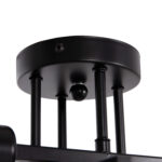 ΦΩΤΙΣΤΙΚΟ ΟΡΟΦΗΣ ΠΟΛΥΦΩΤΟ LIGHTY HM7428.11 ΜΕΤΑΛΛΟ ΣΕ ΜΑΥΡΟ 28x28x15Υεκ. - Image 6