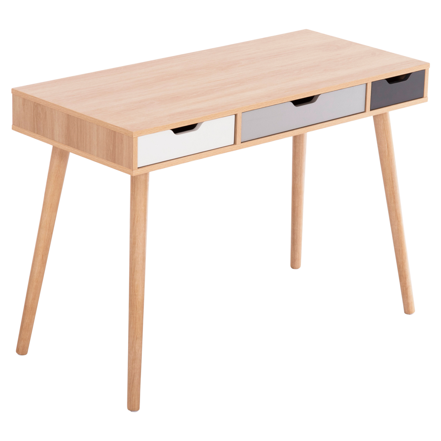 grafeio-fb918292-melamini-se-sonama-gkri-9 ΓΡΑΦΕΙΟ GAET HM18292 ΜΕΛΑΜΙΝΗ ΣΕ SONAMA-ΓΚΡΙ-ΛΕΥΚΟ-ΜΠΕΖ 110x50x76.5Υεκ. - Image 1