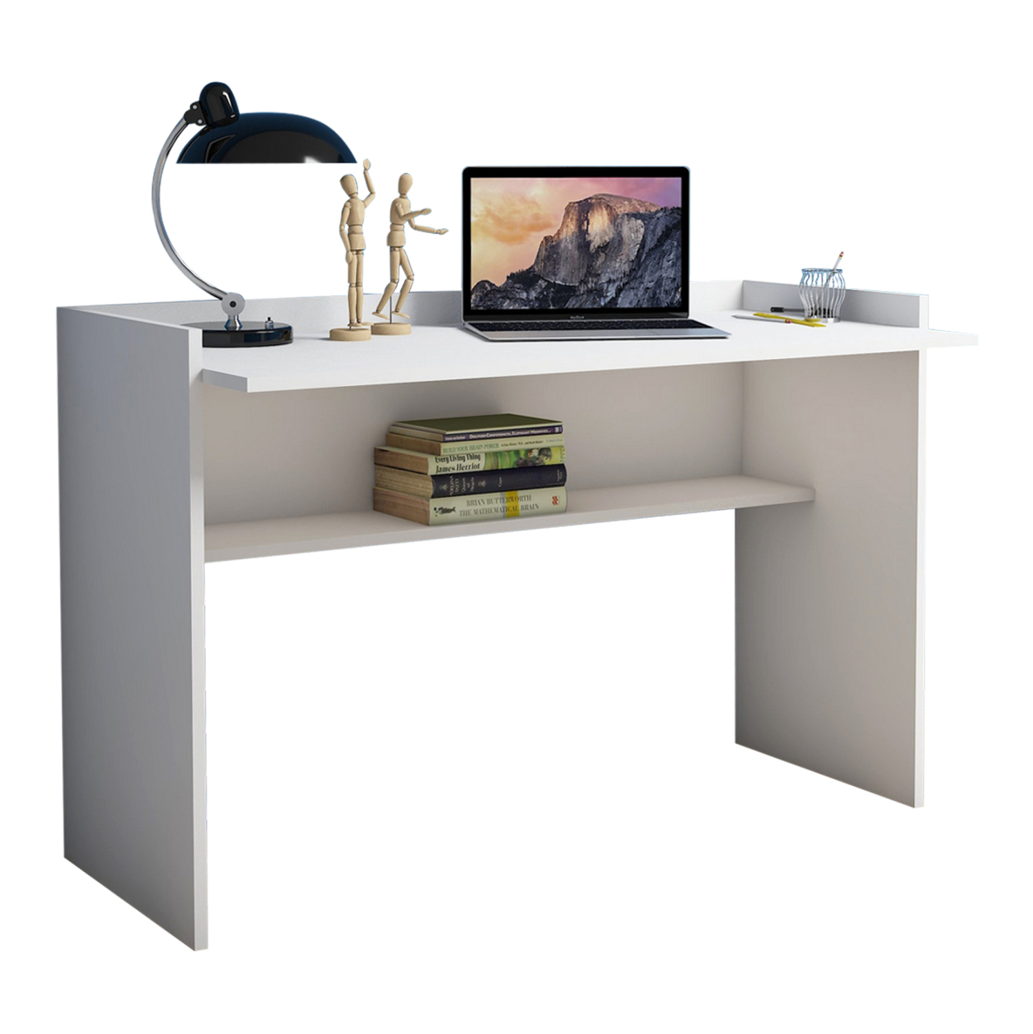 grafeio-melaminis-leyko-118x58x80yekfb99 ΓΡΑΦΕΙΟ ΜΕΛΑΜΙΝΗΣ ΛΕΥΚΟ CLASSIKER 118x58x80Υεκ.HM9227.11 - Image 1