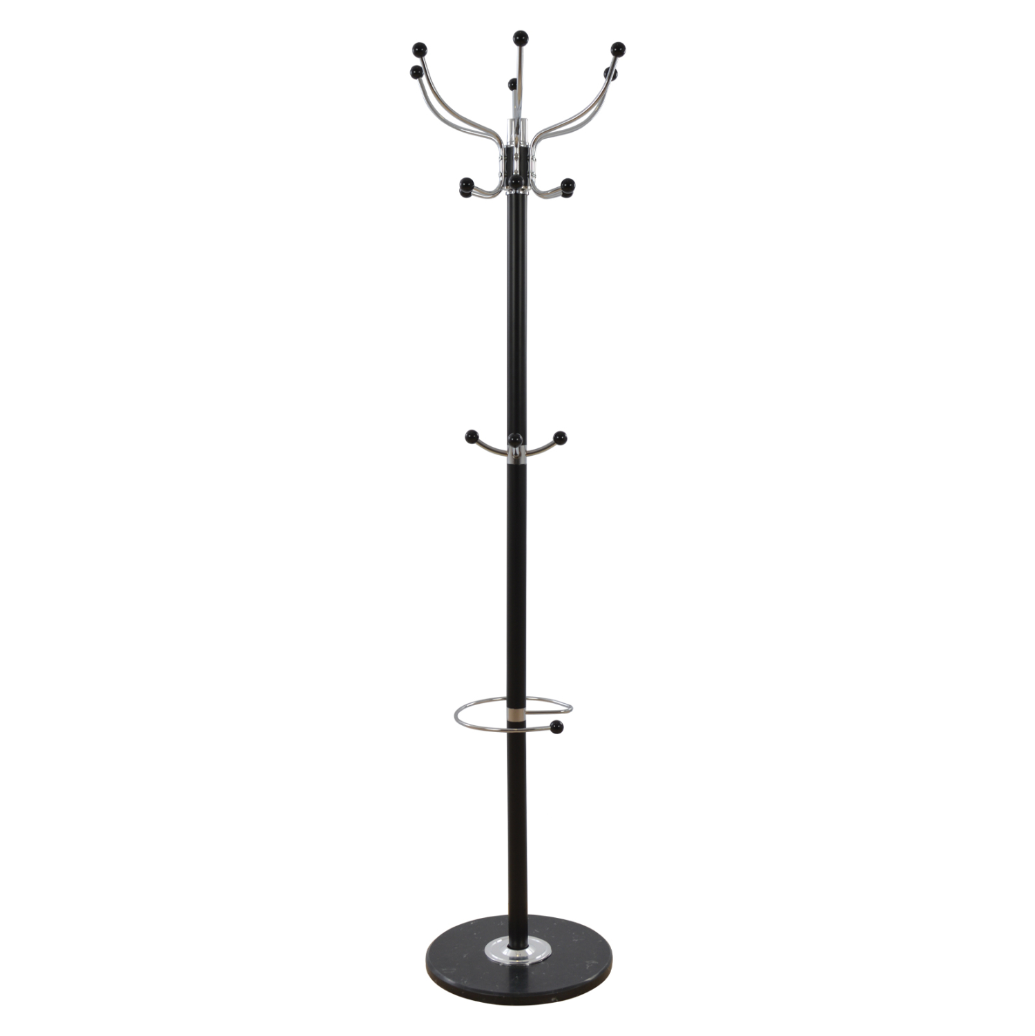 kalogeros-metallikos-fb9004001-peristref-1 ΚΑΛΟΓΕΡΟΣ ΜΕΤΑΛΛΙΚΟΣ JUDE HM0040.01 ΠΕΡΙΣΤΡΕΦΟΜΕΝΟΣ ΜΑΥΡΟΣ ΜΕ ΜΑΡΜΑΡΟ Φ 37xΥ176 εκ. - Image 1
