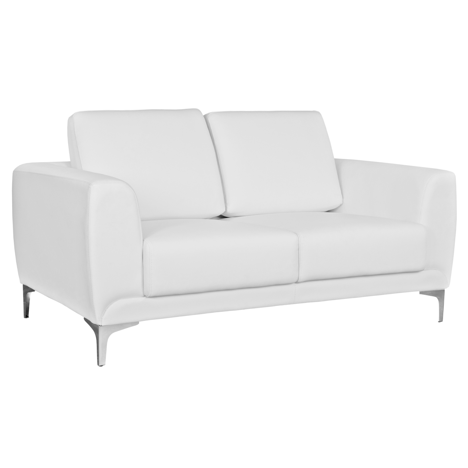 kanapes-2thesios-fb9312122-me-leyko-pu-1 ΚΑΝΑΠΕΣ 2ΘΕΣΙΟΣ KΕΝΖΙΕ HM3121.22 ΜΕ ΛΕΥΚΟ PU 142x81x81 εκ. - Image 1