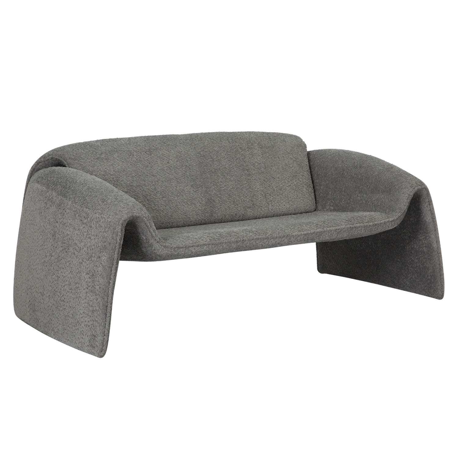 kanapes-dithesios-fb9968001-metallikos-s-4 ΚΑΝΑΠΕΣ ΔΙΘΕΣΙΟΣ LAFORGE HM9680.01 ΜΕΤΑΛΛΙΚΟΣ ΣΚΕΛΕΤΟΣ-ΓΚΡΙ ΜΠΟΥΚΛΕ ΥΦΑΣΜΑ 160x80x63Υεκ. - Image 1