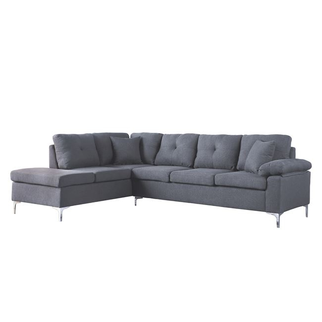 kanapes-gonia-aristeri-hm3087l-yfasma-gk ΚΑΝΑΠΕΣ ΓΩΝΙΑ ΑΡΙΣΤΕΡΗ ZAILA HM3087L ΥΦΑΣΜΑ ΓΚΡΙ 282x197x90Υ εκ. - Image 1