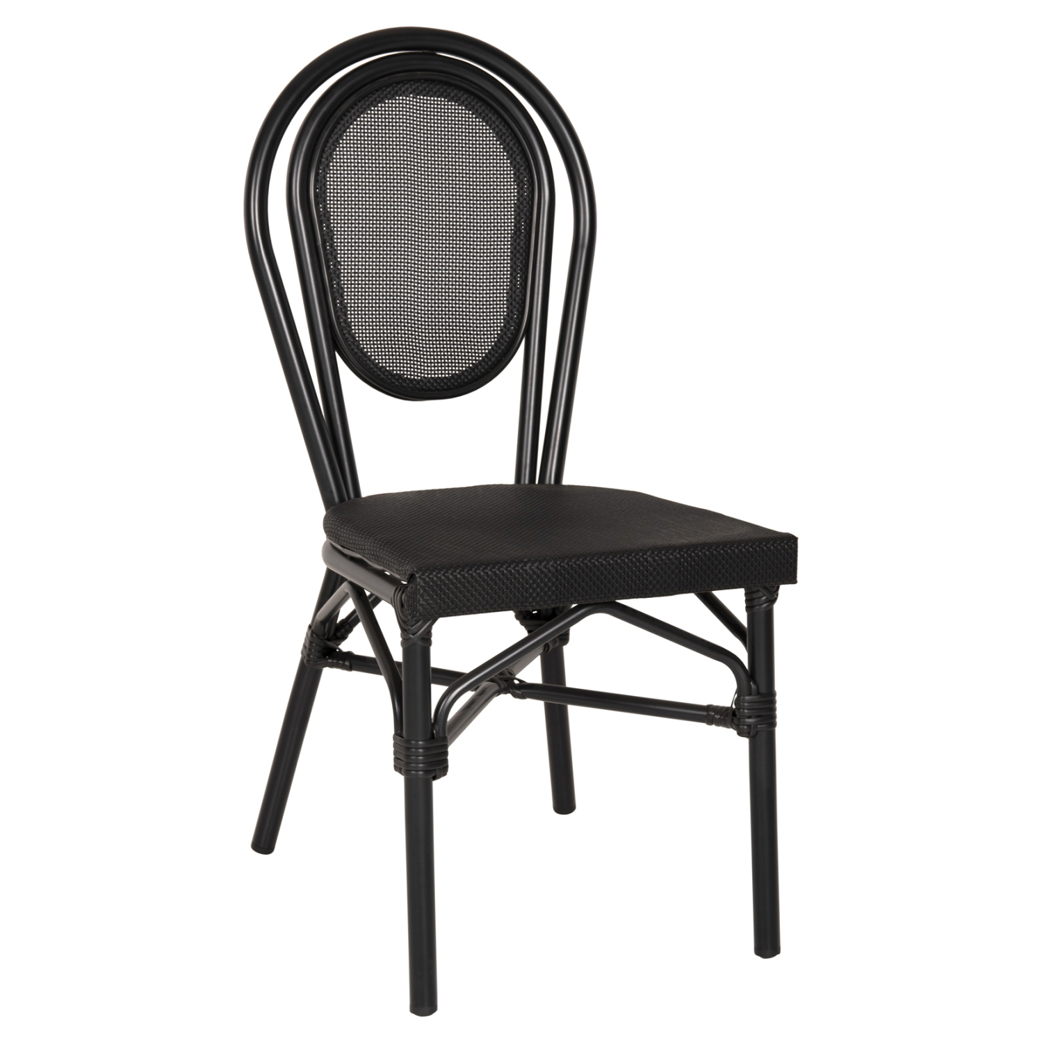 karekla-aloyminioy-bamboo-me-textline-45 ΚΑΡΕΚΛΑ ΑΛΟΥΜΙΝΙΟΥ TRENT BAMBOO LOOK ΜΕ TEXTLINE 45x57x88 εκ. HM5052 - Image 1