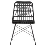 ΚΑΡΕΚΛΑ ΕΞ.ΧΩΡΟΥ ALLEGRA HM5453.12 ΜΕΤΑΛΛΟ-ΜΑΞΙΛΑΡΙ-WICKER ΜΑΥΡΟ 52x52x83,5Yεκ. - Image 6