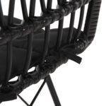 ΚΑΡΕΚΛΑ ΕΞ.ΧΩΡΟΥ ALLEGRA HM5453.12 ΜΕΤΑΛΛΟ-ΜΑΞΙΛΑΡΙ-WICKER ΜΑΥΡΟ 52x52x83,5Yεκ. - Image 9