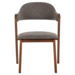 ΚΑΡΕΚΛΑ RIDER HM9734.01 RUBBERWOOD ΣΕ ΚΑΡΥΔΙ-ΥΦΑΣΜΑ ΓΚΡΙ 59x59x83Yεκ. - Image 3