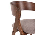 ΚΑΡΕΚΛΑ NEKKER HM9739.01 RUBBERWOOD ΣΕ ΚΑΡΥΔΙ-ΜΠΕΖ ΥΦΑΣΜΑ ΚΑΘΙΣΜΑ 56x55x78Yεκ. - Image 7