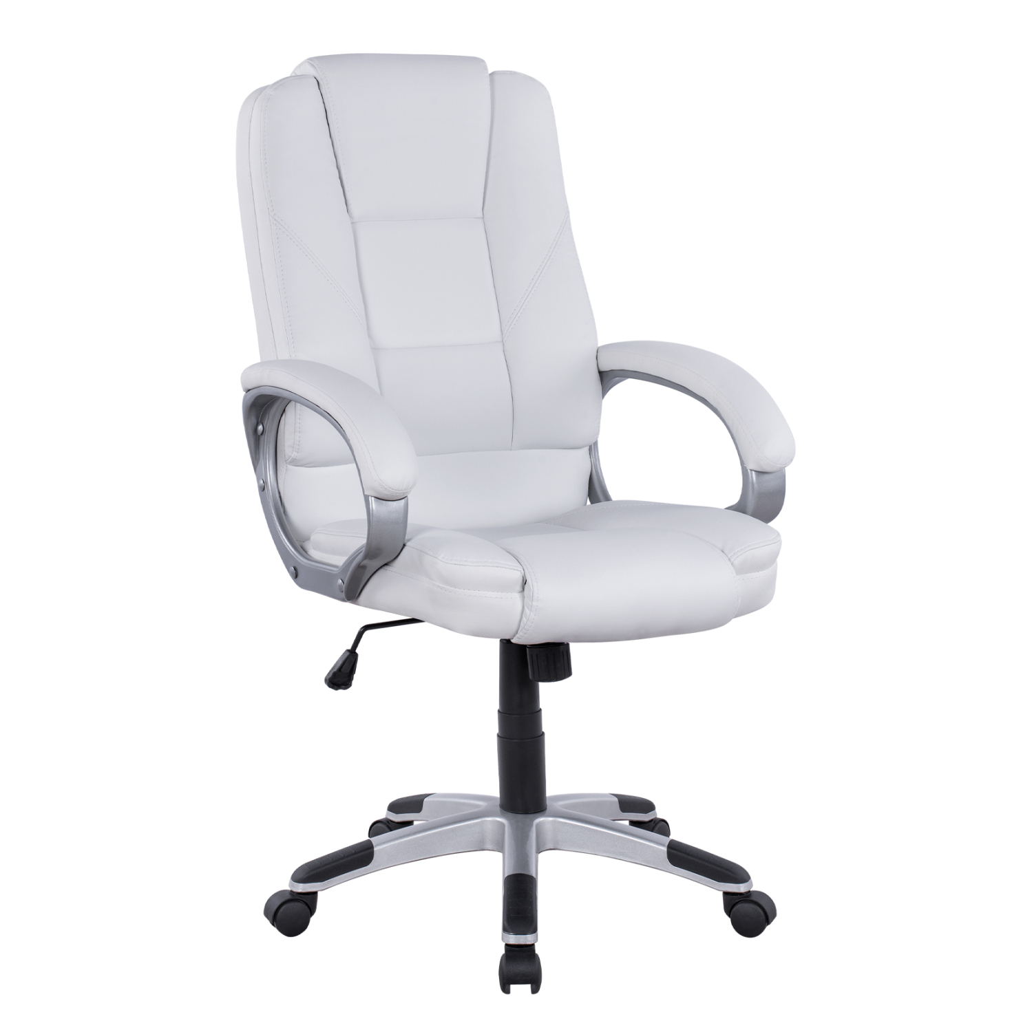 karekla-grafeioy-dieythyntiki-fb9109102- ΚΑΡΕΚΛΑ ΓΡΑΦΕΙΟΥ JAYA HM1091.02 ΛΕΥΚΗ 64Χ71Χ118 ΕΚ - Image 1
