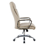 ΚΑΡΕΚΛΑ ΓΡΑΦΕΙΟΥ SHASHI HM1093.07 PU ΣΕ ΕΚΡΟΥ 63x80x118-126Yεκ - Image 4