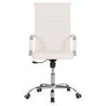 ΚΑΡΕΚΛΑ ΓΡΑΦΕΙΟΥ BOSS ΔΙΕΥΘΥΝΤΟΥ HM1059.32 ΛΕΥΚΟ PU ΠΟΔΙ ΧΡΩΜΙΟΥ 53x57x109Υεκ. - Image 3