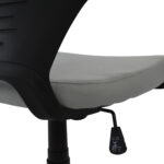 ΚΑΡΕΚΛΑ ΓΡΑΦΕΙΟΥ ANIVIA HM1073.21 ΓΚΡΙ & ΣΚΕΛΕΤΟ ΜΑΥΡΟ 64x61x127 cm - Image 7