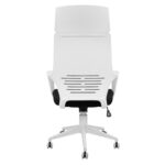 ΚΑΡΕΚΛΑ ΓΡΑΦΕΙΟΥ ANIVIA HM1054.01 ΜΑΥΡO & ΠΟΔΙ ΛΕΥΚΟ 64x61x126 εκ. - Image 5